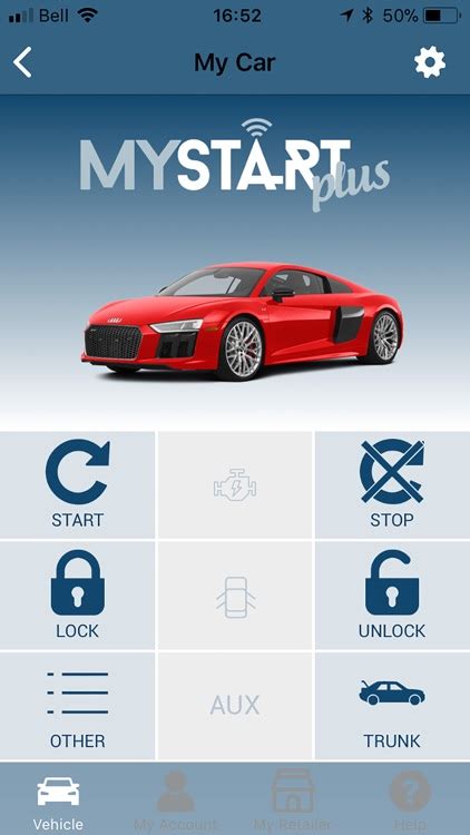 car starter app control